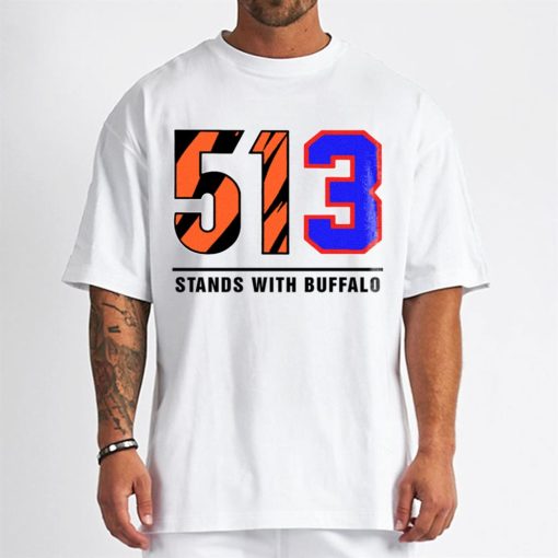 T Shirt Men 513 Stands With Buffalo Bills Mafia Damar Hamlin T Shirt