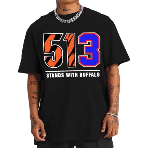 T Shirt Men 513 Stands With Buffalo Bills Mafia T Shirt