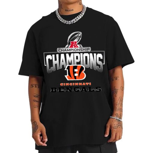 T Shirt Men AFC01 Cincinnati Bengals AFC Championship Champions 2022 2023 T Shirt