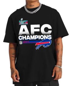 T Shirt Men AFC07 Buffalo Bills AFC Champions LVII 2022 T Shirt 1