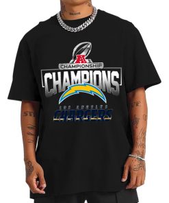 T Shirt Men AFC15 Los Angeles Chargers AFC Championship Champions 2022 2023 T Shirt