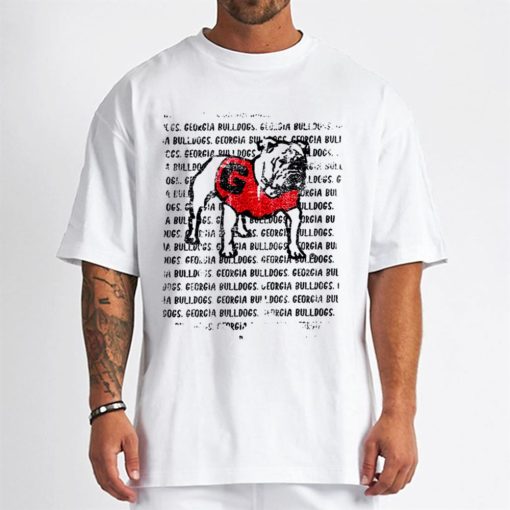 T Shirt Men Georgia Bulldogs Vintage Repeat Go T Shirt
