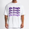 T Shirt Men Go Frogs Go Frogs Retro Repeat Text T Shirt
