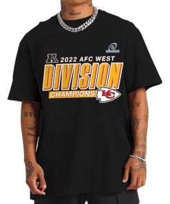 T Shirt Men Kansas City Chiefs 2022 AFC West Division Champions T Shirt