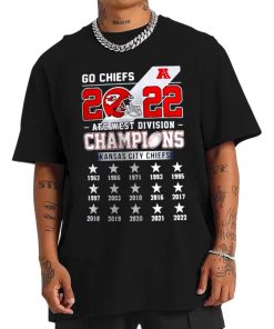T Shirt Men Kansas City Chiefs Go Chiefs AFC West Division Champions T Shirt