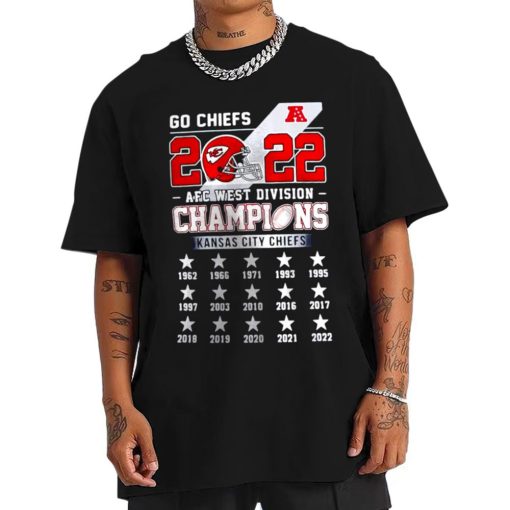 T Shirt Men Kansas City Chiefs Go Chiefs AFC West Division Champions T Shirt