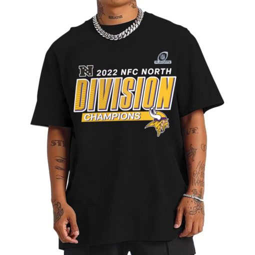 T Shirt Men Minnesota Vikings 2022 NFC North Division Champions T Shirt