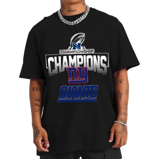 T Shirt Men NFC01 New York Giants AFC Championship Champions 2022 2023 T Shirt