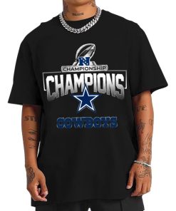 T Shirt Men NFC02 Dallas Cowboys AFC Championship Champions 2022 2023 T Shirt