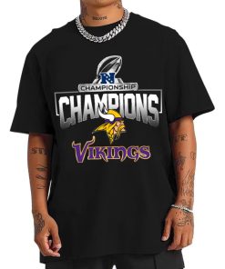 T Shirt Men NFC05 Minnesota Vikings AFC Championship Champions 2022 2023 T Shirt