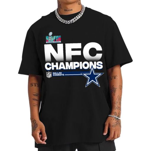 T Shirt Men NFC07 Dallas Cowboys NFC Champions LVII 2022 T Shirt
