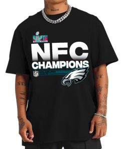 T Shirt Men NFC10 Philadelphia Eagles NFC Champions LVII 2022 T Shirt