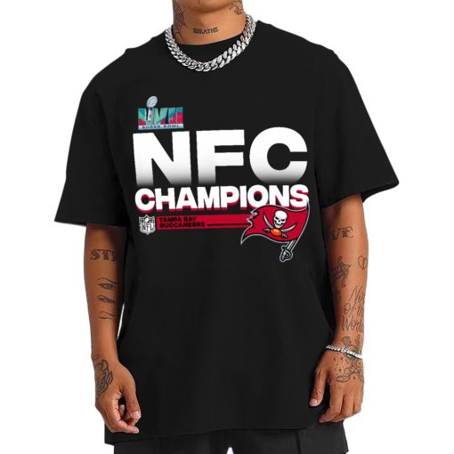 T Shirt Men NFC12 Tampa Bay Buccaneers NFC Champions LVII 2022 T Shirt