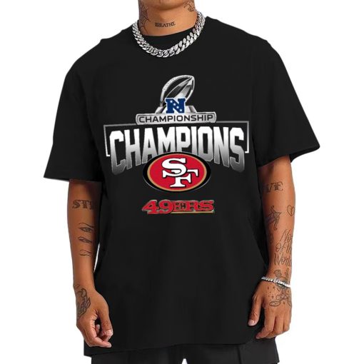 T Shirt Men NFC13 San Francisco 49ers AFC Championship Champions 2022 2023 T Shirt