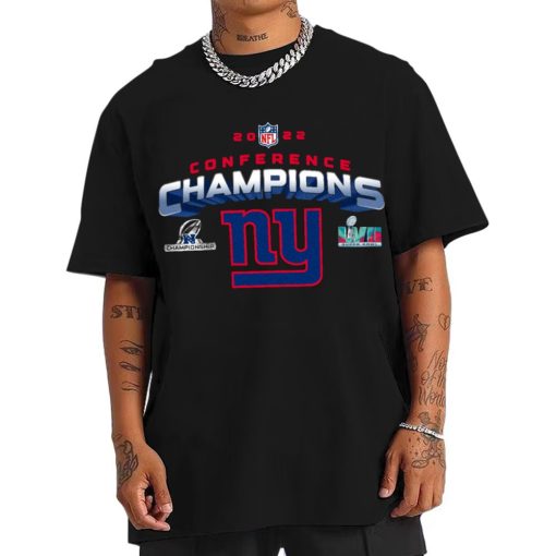 T Shirt Men NFC21 New York Giants NFL AFC Champions LVII 2022 Crewneck Sweatshirt