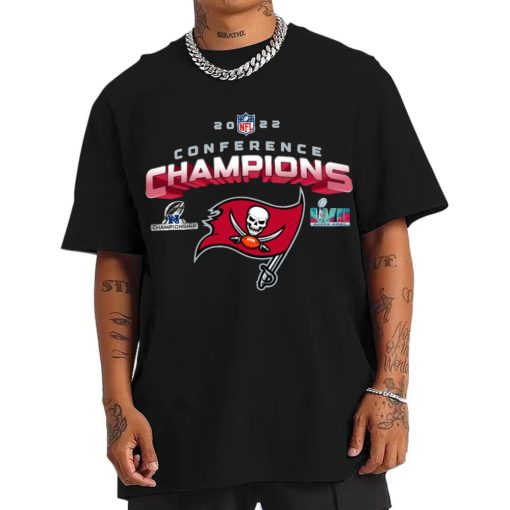 T Shirt Men NFC24 Tampa Bay Buccaneers NFL AFC Champions LVII 2022 Crewneck Sweatshirt
