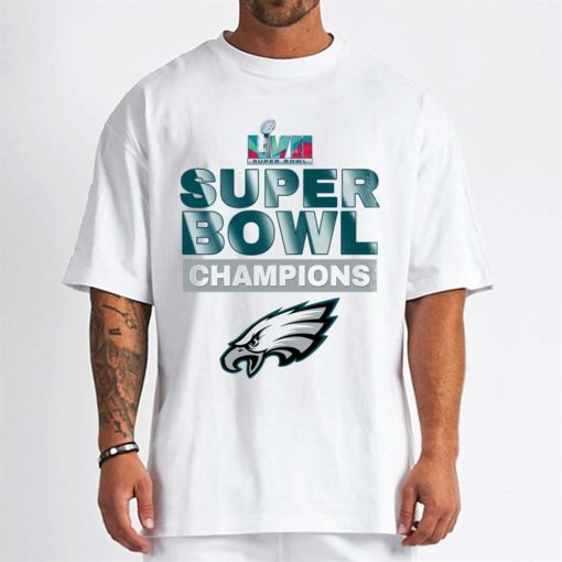 T Shirt Men Philadelphia Eagles Champions Super Bowl LVII 2023 Crewneck Sweatshirt