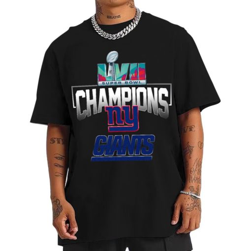 T Shirt Men SPB01 New York Giants Super Bowl LVII 2022 2023 Champions T Shirt 1