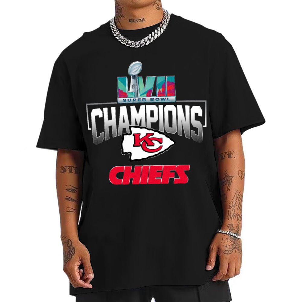 Kansas City Chiefs Super Bowl LVII 2022 2023 Champions T-Shirt - Cruel Ball