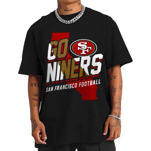 T Shirt Men San Francisco 49ers Go Niners Football T Shirt