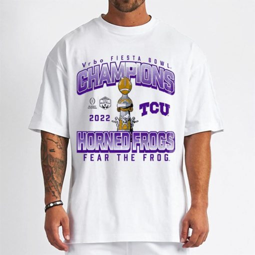 T Shirt Men TCU Football Champions Fiesta Bowl T Shirt
