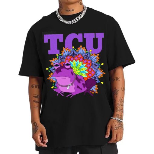 T Shirt Men TCU Hypnotoad Horned Frog Mascot T Shirt