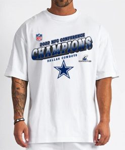 T Shirt Men W NFC25 Dallas Cowboys Team 2022 NFC Conference Champions T Shirt