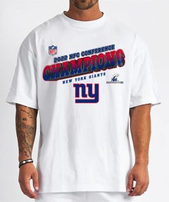 T Shirt Men W NFC27 New York Giants Team 2022 NFC Conference Champions T Shirt