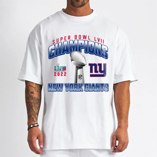 T Shirt Men W SPB29 New York Giants Champions Super Bowl LVII Arizona 12th February 2023