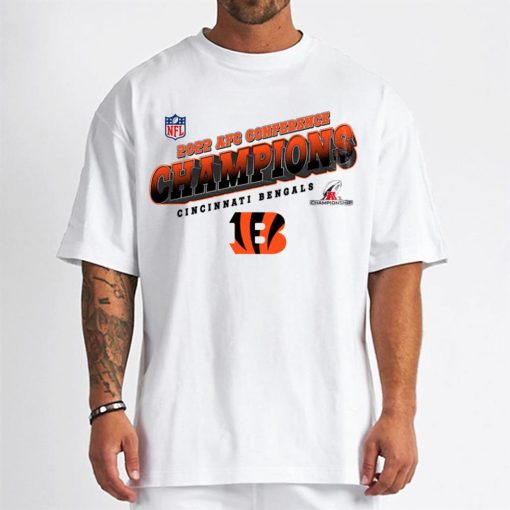 T Shirt MenW AFC23 Cincinnati Bengals Team 2022 AFC Conference Champions T Shirt