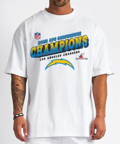 T Shirt MenW AFC25 Los Angeles Chargers Team 2022 AFC Conference Champions T Shirt