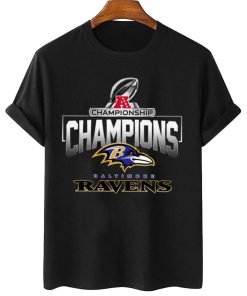T Shirt Women 2 AFC04 Baltimore Ravens AFC Championship Champions 2022 2023 T Shirt