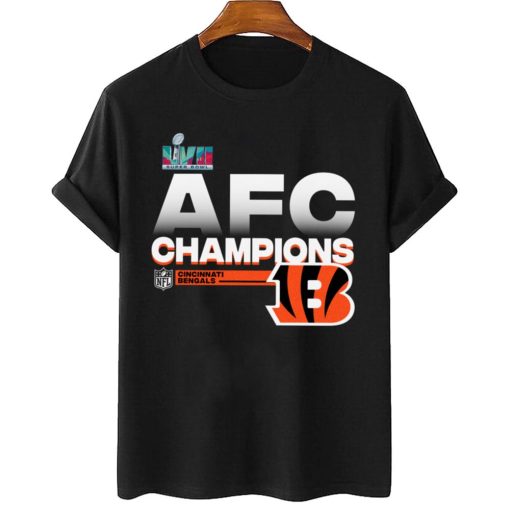 T Shirt Women 2 AFC08 Cincinnati Bengals AFC Champions LVII 2022 T Shirt