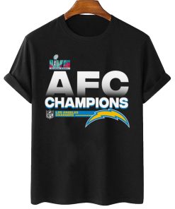 T Shirt Women 2 AFC10 Los Angeles Chargers AFC Champions LVII 2022 T Shirt