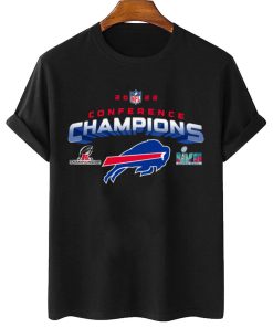 T Shirt Women 2 AFC12 Buffalo Bills NFL AFC Champions LVII 2022 Crewneck Sweatshirt