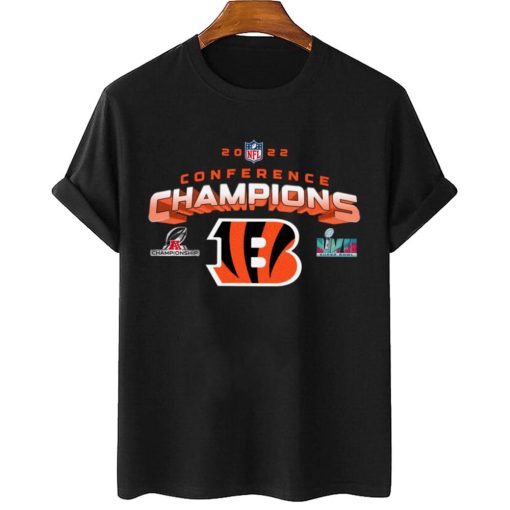 T Shirt Women 2 AFC13 Cincinnati Bengals NFL AFC Champions LVII 2022 Crewneck Sweatshirt