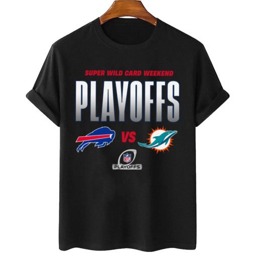 T Shirt Women 2 Buffalo Bills vs Miami Dolphins Playoffs NFL Super Wild Card Weekend T Shirt