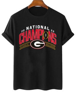 T Shirt Women 2 Georgia Bulldogs Fanatics Branded College Football Playoff 2022 National Champions T Shirt