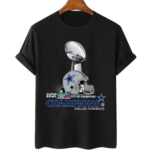 T Shirt Women 2 SPB08 Dallas Cowboys Champions NFL Cup And Helmet Sweatshirt