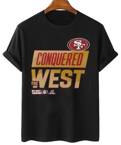 T Shirt Women 2 San Francisco 49ers 2022 NFC Conquered West Champions T Shirt