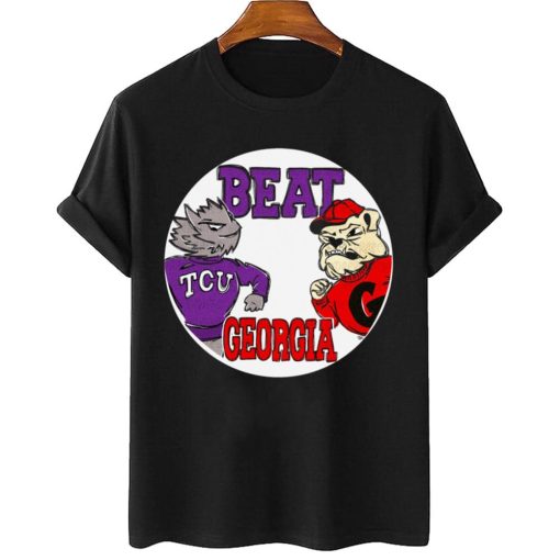 T Shirt Women 2 TCU Beat Georgia Mascot CFP T Shirt