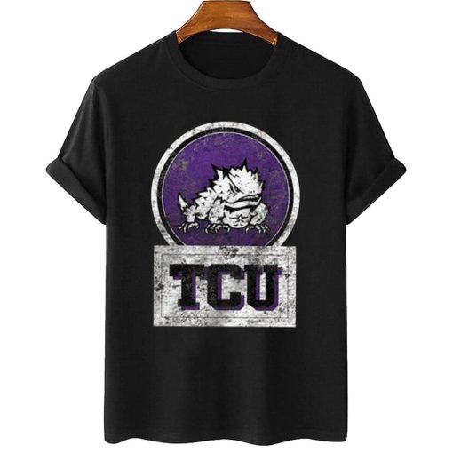 T Shirt Women 2 TCU Horned Frogs Vintage Basic Boyfriend T Shirt