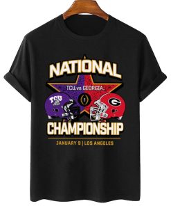 T Shirt Women 2 TCU Horned Frogs vs Georgia Bulldogs Playoff National Championship T Shirt