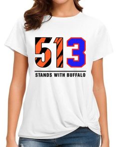 T Shirt Women 513 Stands With Buffalo Bills Mafia Damar Hamlin T Shirt