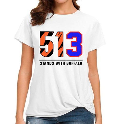 T Shirt Women 513 Stands With Buffalo Bills Mafia Damar Hamlin T Shirt