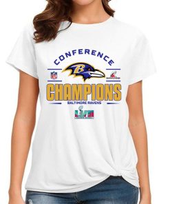 T Shirt Women AFC28 Baltimore Ravens Champions Pro Bowl NFL American Football Conference T Shirt