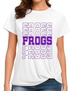 T Shirt Women Champion FROGS TCU Mirror Retro T Shirt