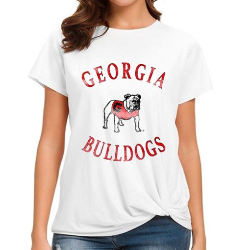 T Shirt Women Georgia Bulldogs Gameday Couture Women s Good Vibes T Shirt