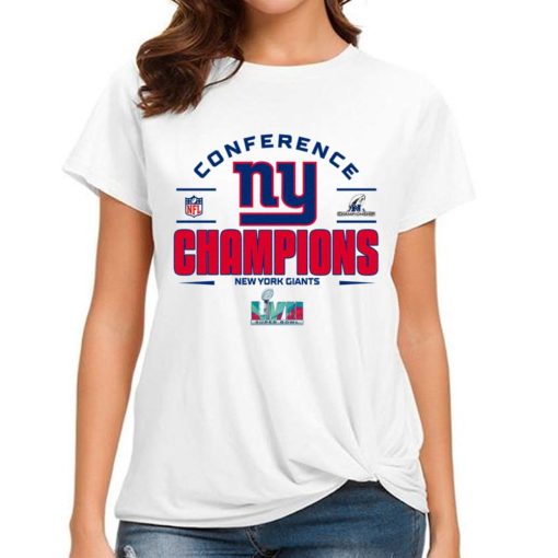 T Shirt Women NFC33 New York Giants Champions Pro Bowl NFL National Football Conference T Shirt