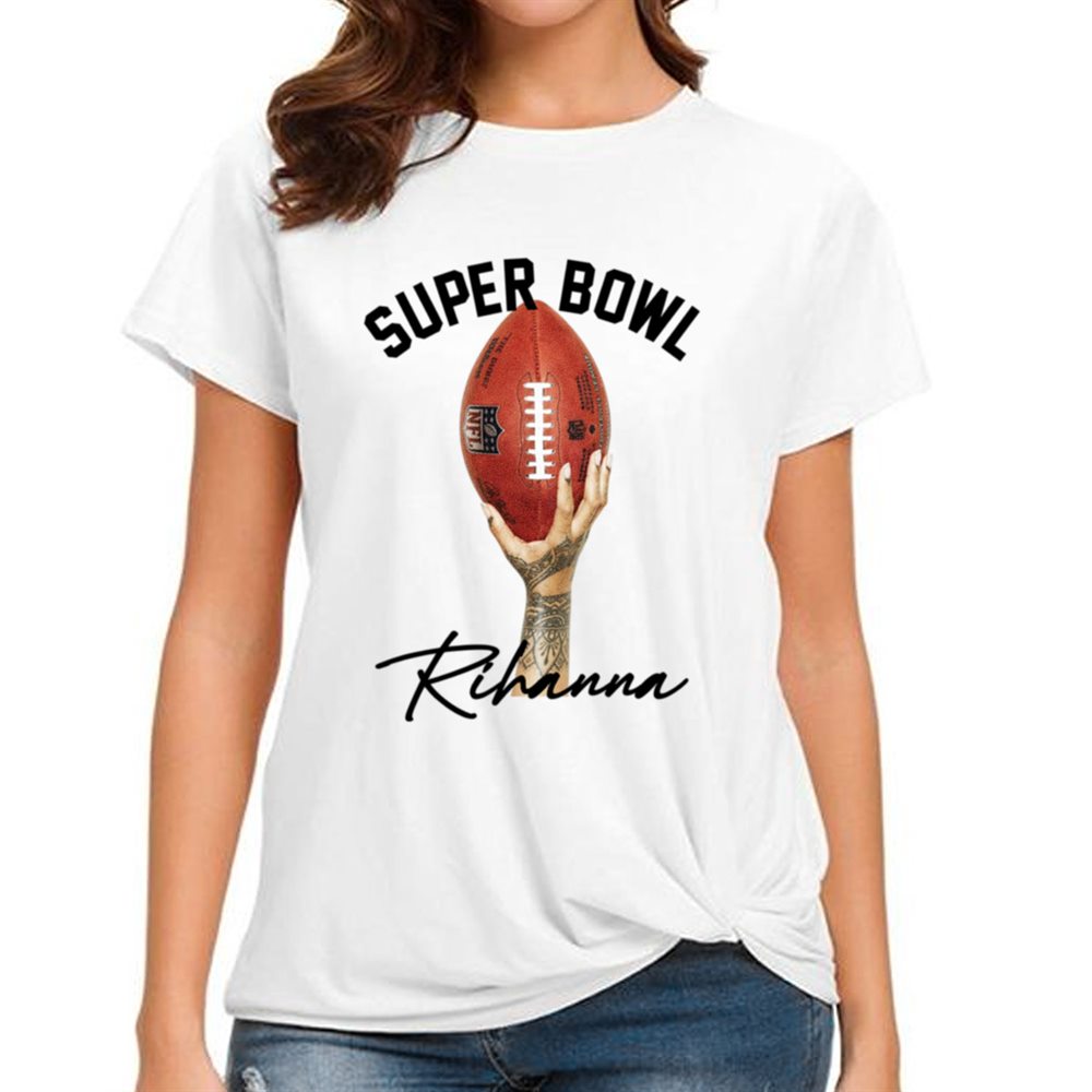 Superbowl Halftime Show 2023 LVII I'm Just Here For Rihanna Crewneck T-Shirt